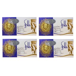 شمش طلا 18 عیار طلایار مدل t300 بسته 4 عددی